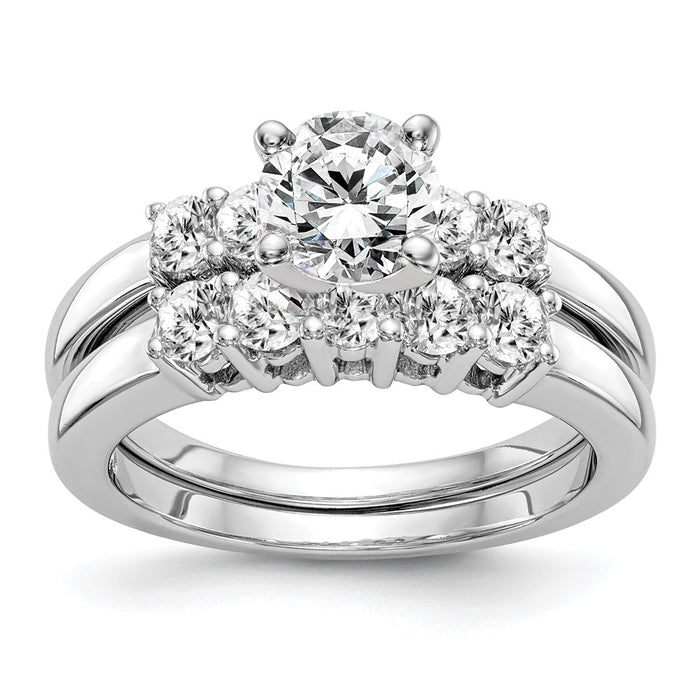 Buy 14K White Gold 5-Stone Engagement Ring Mounting - Stylish & Affordable!-7