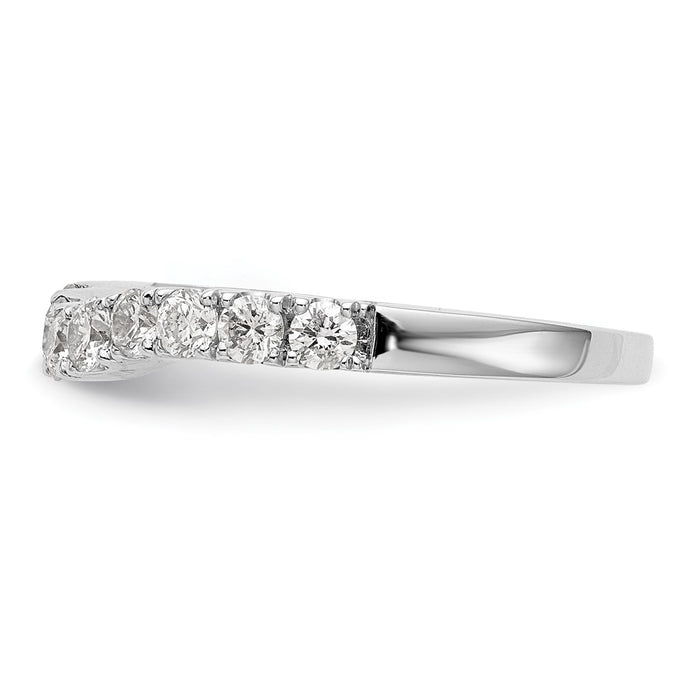 High-Quality 14K White Gold 3/4 Carat Diamond Wedding Band - Stylish Value!-3