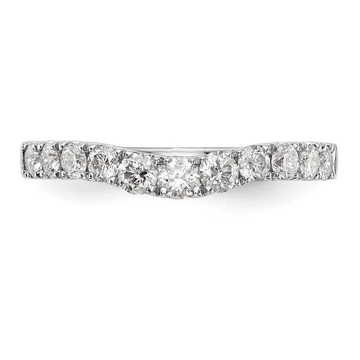 High-Quality 14K White Gold 3/4 Carat Diamond Wedding Band - Stylish Value!-4