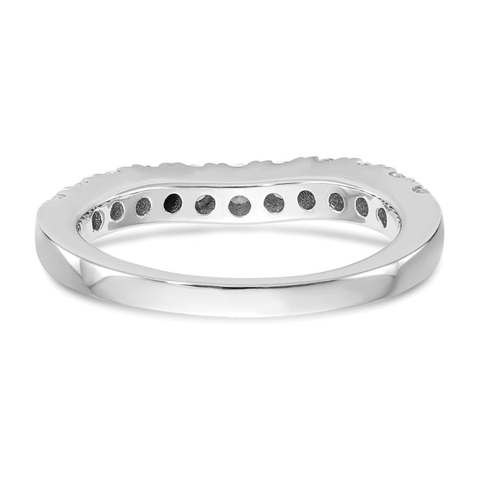 High-Quality 14K White Gold 3/4 Carat Diamond Wedding Band - Stylish Value!-5