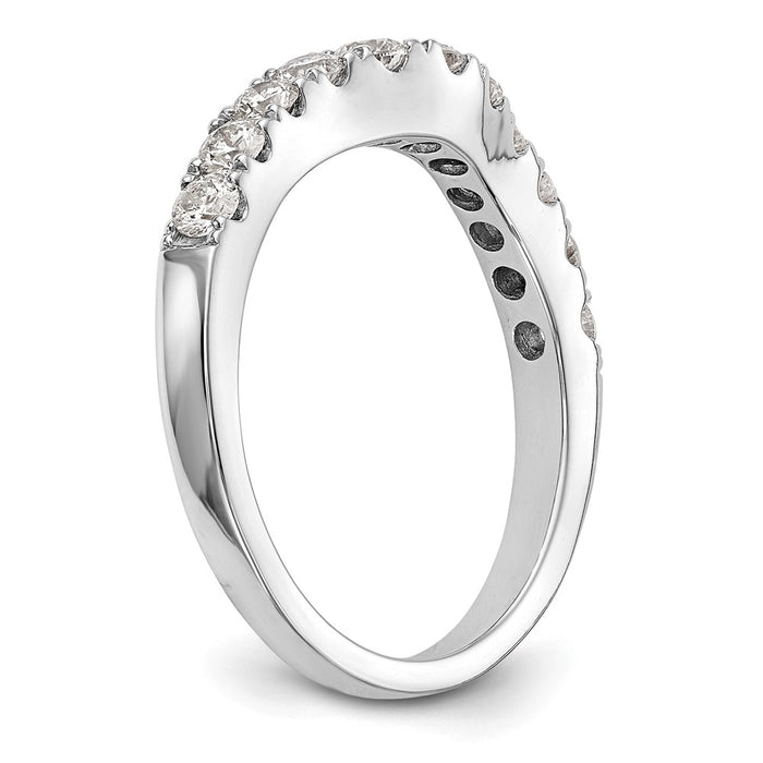 High-Quality 14K White Gold 3/4 Carat Diamond Wedding Band - Stylish Value!-6