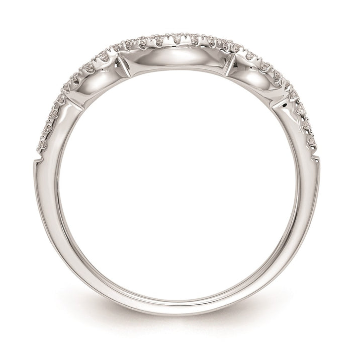 Buy Exclusive 14K White Gold Curved Wedding Band Setting - Stylish Value Option-2