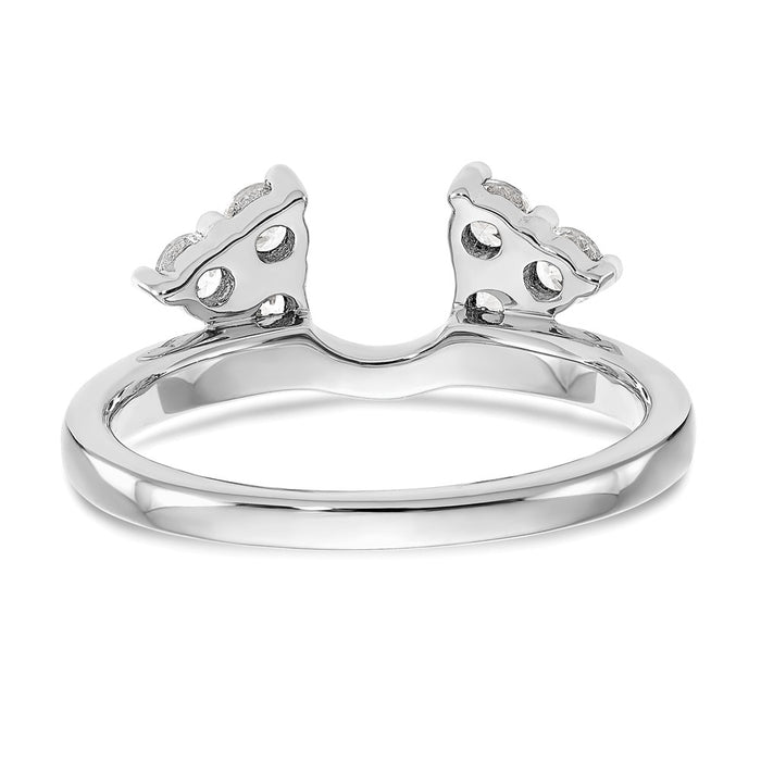 Buy Exclusive 14K White Gold Diamond Wrap Ring - 3/8 Carat, Stylish Value!-5