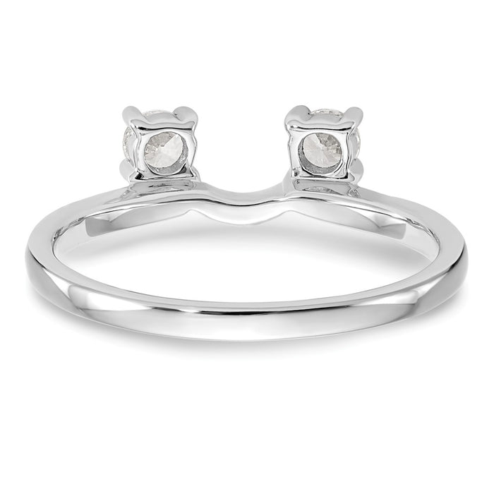 Buy Exclusive 14K White Gold 1/4 Carat Diamond Full Wrap Ring - Stylish Value-5