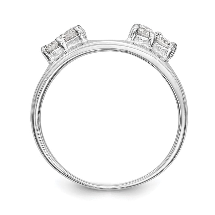 Buy Stylish 14K White Gold 1/3 Carat Diamond Full Wrap Ring - Luxury Value!-2