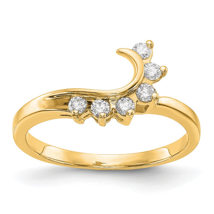 Buy Exclusive 14K Swirled Diamond Wrap Ring - 1/6 Carat, Stylish Value-1