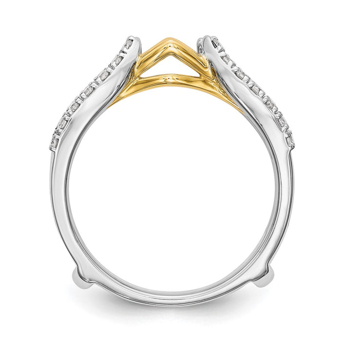 Buy Exclusive 14K Two-Tone Diamond Ring Guard | 1/4 Carat Total Weight, Stylish Value-2