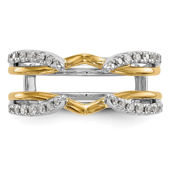 Buy Exclusive 14K Two-Tone Diamond Ring Guard | 1/4 Carat Total Weight, Stylish Value-4
