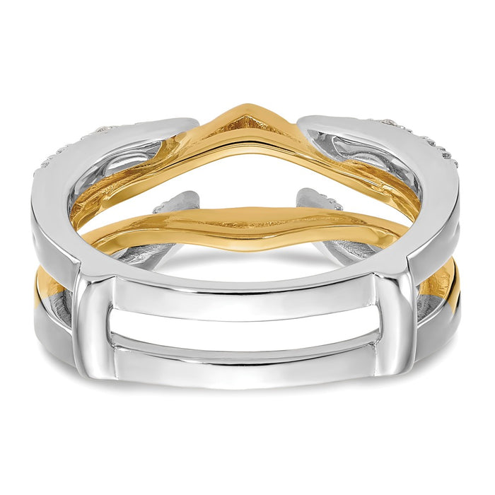Buy Exclusive 14K Two-Tone Diamond Ring Guard | 1/4 Carat Total Weight, Stylish Value-5