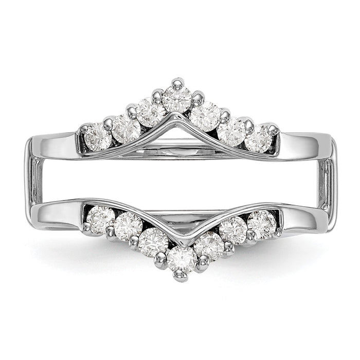 Buy Stylish 14K White Gold Diamond Ring Guard | 1/3 Carat Total Weight-4
