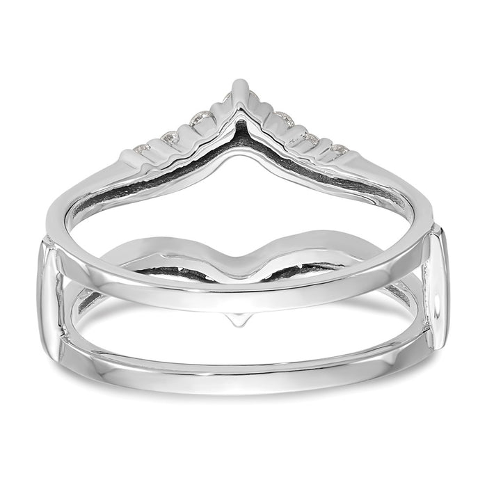 Buy Stylish 14K White Gold Diamond Ring Guard | 1/3 Carat Total Weight-5