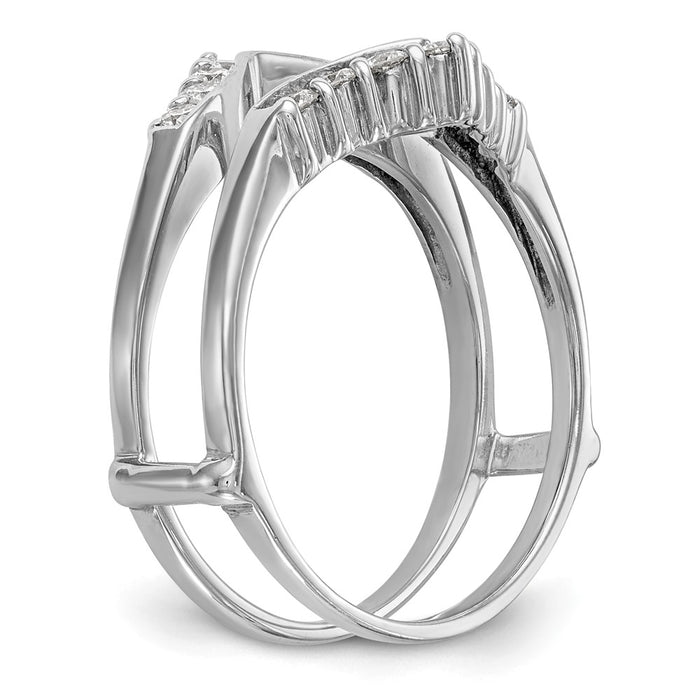 Buy Stylish 14K White Gold Diamond Ring Guard | 1/3 Carat Total Weight-6