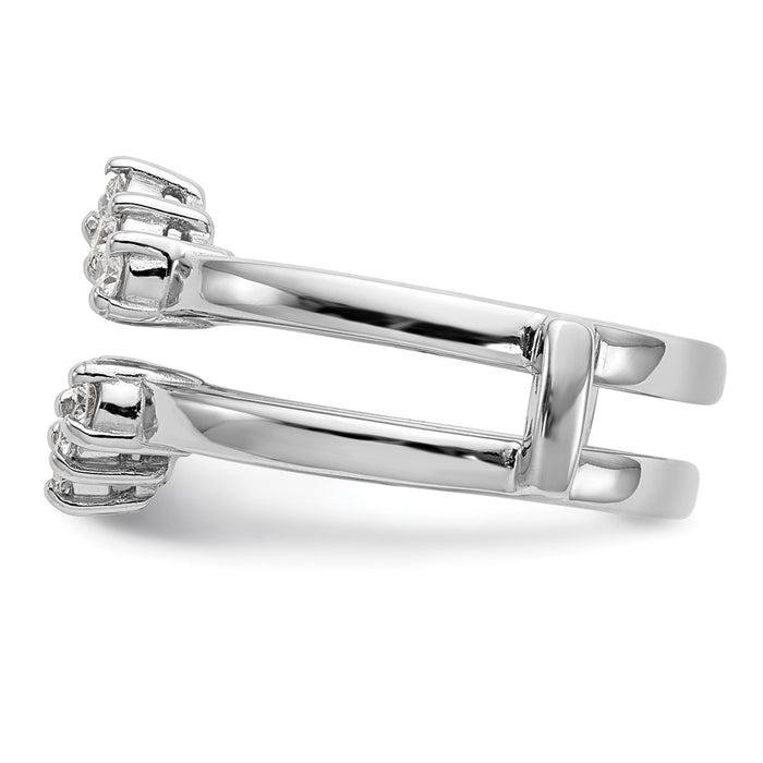 Buy Exclusive 14K White Gold Diamond Ring Guard - 1/3 Carat Total Weight, Stylish!-3