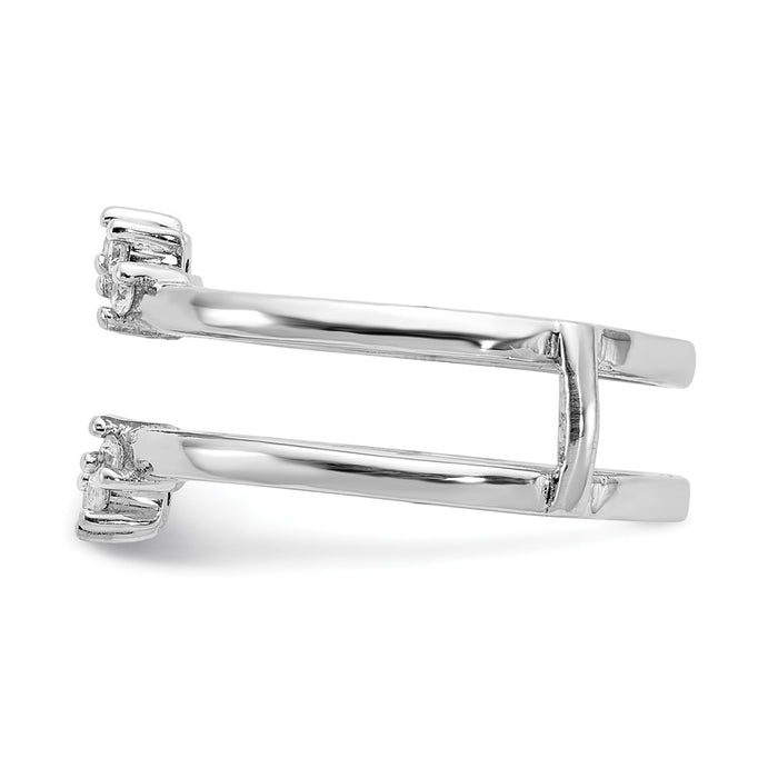 Buy 14K White Gold Diamond Ring Guard, 1/5 Carat Total Weight - Luxury Style!-3