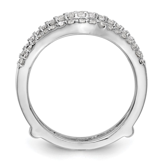 Buy 14K White Gold 5/8 Carat Diamond Full Ring Guard - Stylish & Affordable!-2