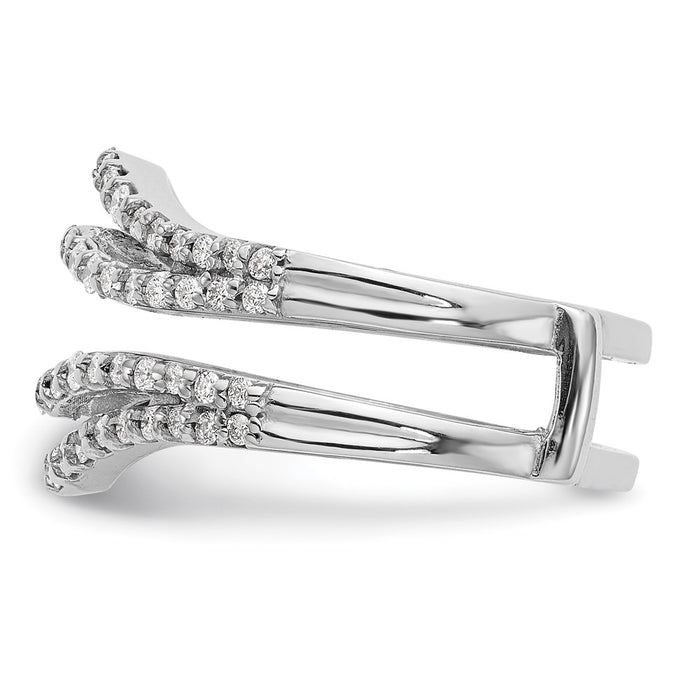 Buy 14K White Gold 5/8 Carat Diamond Full Ring Guard - Stylish & Affordable!-3