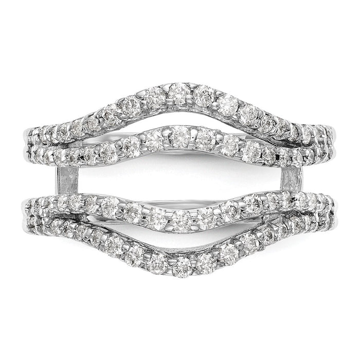 Buy 14K White Gold 5/8 Carat Diamond Full Ring Guard - Stylish & Affordable!-4