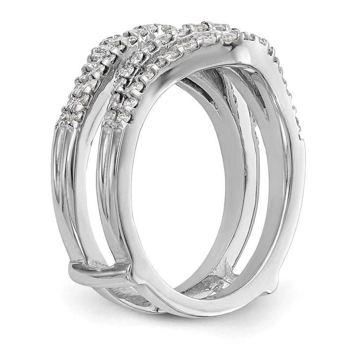 Buy 14K White Gold 5/8 Carat Diamond Full Ring Guard - Stylish & Affordable!-6