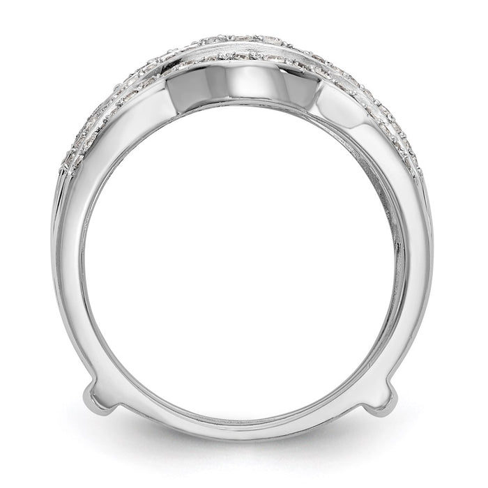 Buy Stylish 14K White Gold 1/2 Carat Diamond Full Ring Guard - Luxury Design-2