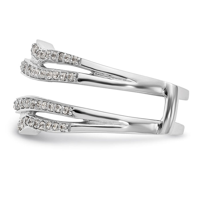 Buy Stylish 14K White Gold 1/2 Carat Diamond Full Ring Guard - Luxury Design-3