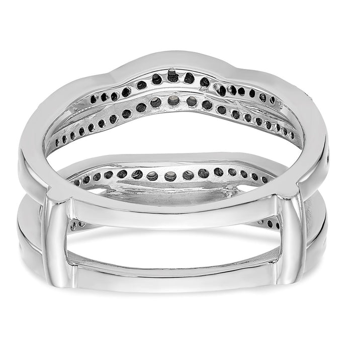 Buy Stylish 14K White Gold 1/2 Carat Diamond Full Ring Guard - Luxury Design-5