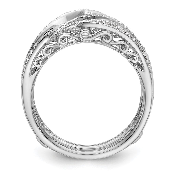 Buy Luxury 14K White Gold Diamond Ring Guard - 1/4 Carat Total Weight-2