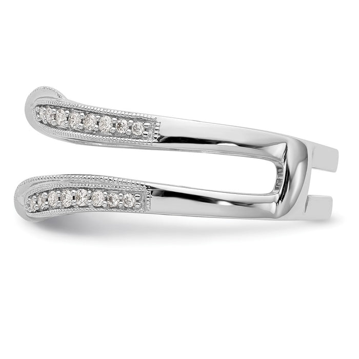 Buy Luxury 14K White Gold Diamond Ring Guard - 1/4 Carat Total Weight-3