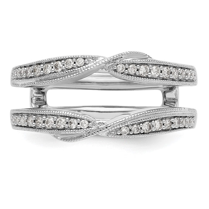 Buy Luxury 14K White Gold Diamond Ring Guard - 1/4 Carat Total Weight-4