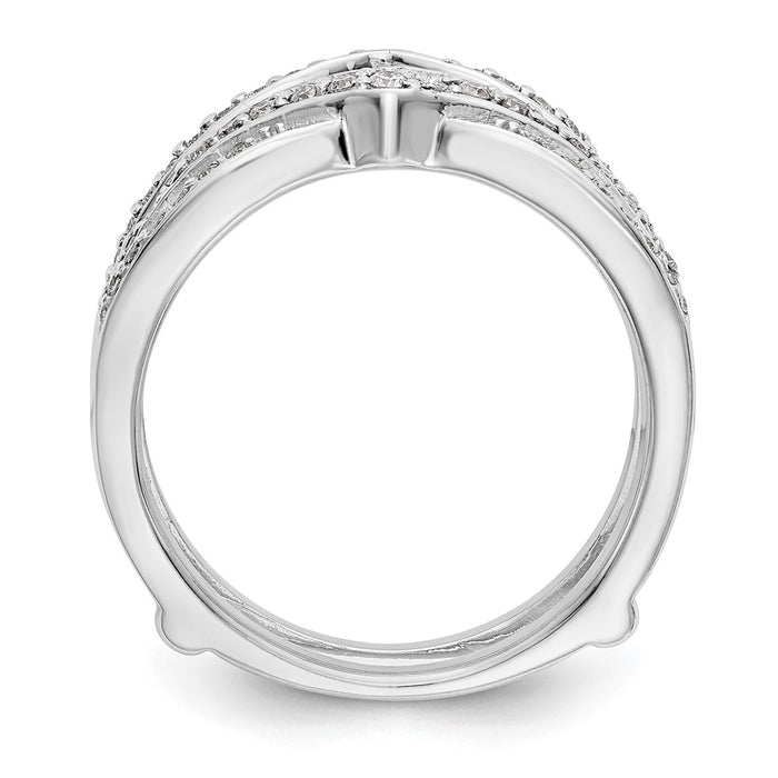 Buy Exclusive 14K White Gold 1/2 Carat Diamond Full Ring Guard - Luxury Value-2