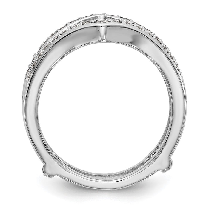 Buy Stylish 14K White Gold Diamond Ring Guard - 1/2 Carat Value Design-2