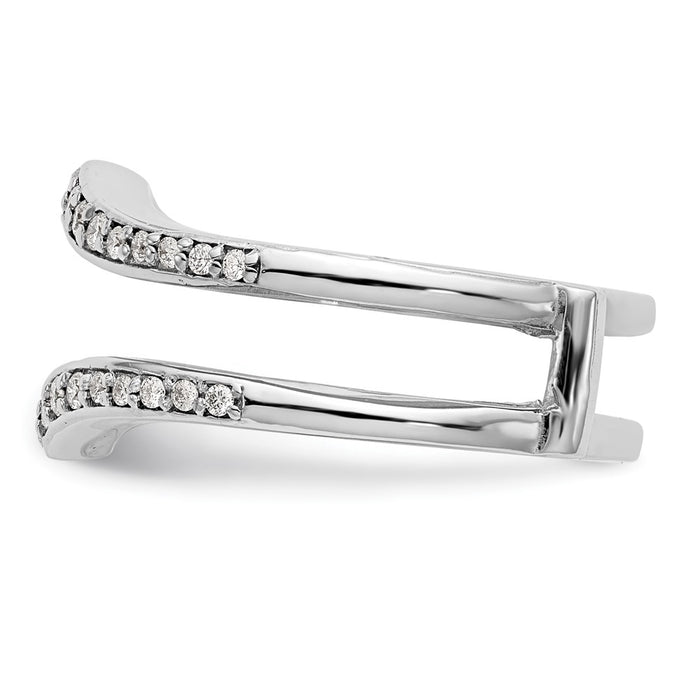 Buy Stylish 14K White Gold Diamond Ring Guard - 1/2 Carat Value Design-3