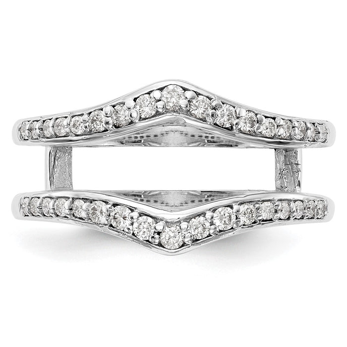 Buy Stylish 14K White Gold Diamond Ring Guard - 1/2 Carat Value Design-4