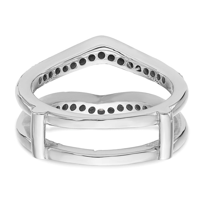 Buy Stylish 14K White Gold Diamond Ring Guard - 1/2 Carat Value Design-5