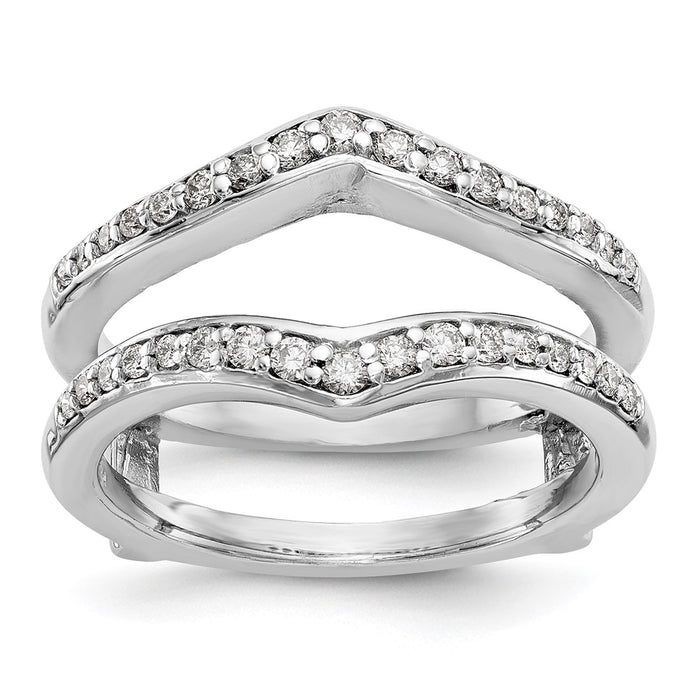 Buy Stylish 14K White Gold Diamond Ring Guard - 1/2 Carat Value Design-1