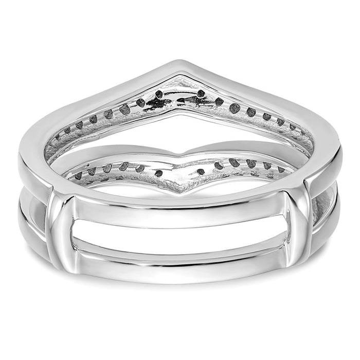 Buy Exclusive 14K White Gold Diamond Ring Guard - 1/3 Carat Total Weight-5