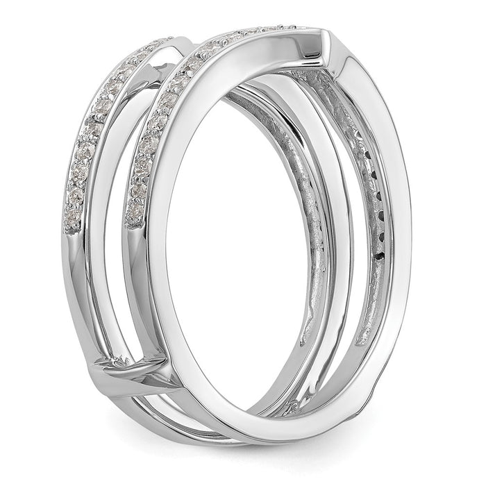 Buy Exclusive 14K White Gold Diamond Ring Guard - 1/3 Carat Total Weight-6
