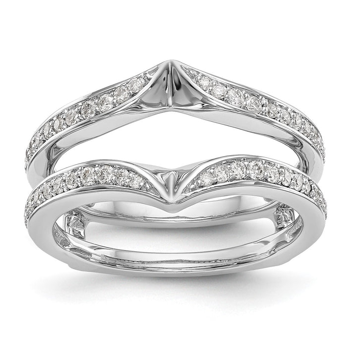 Buy Exclusive 14K White Gold Diamond Ring Guard - 1/3 Carat Total Weight-1