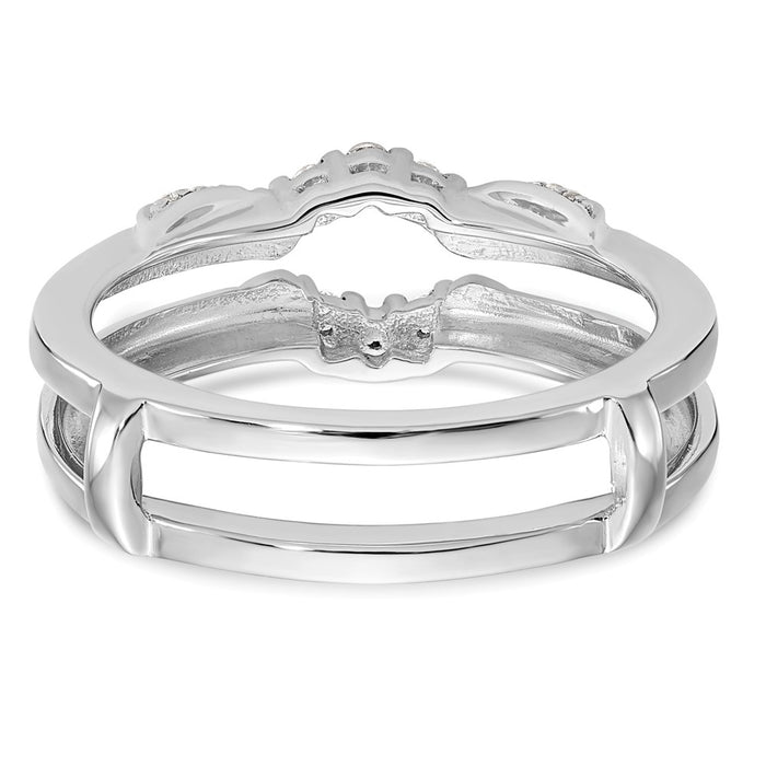 Buy Exclusive 14K White Gold Diamond Ring Guard - 1/5 Carat Luxury Value-5