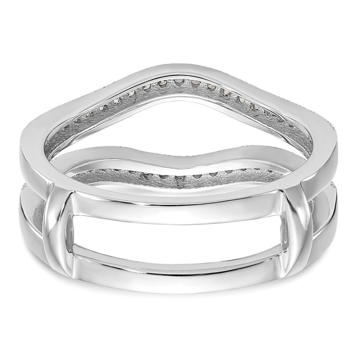 Exclusive 14K White Gold 1/4 Carat Diamond Ring Guard - Stylish & Affordable-5