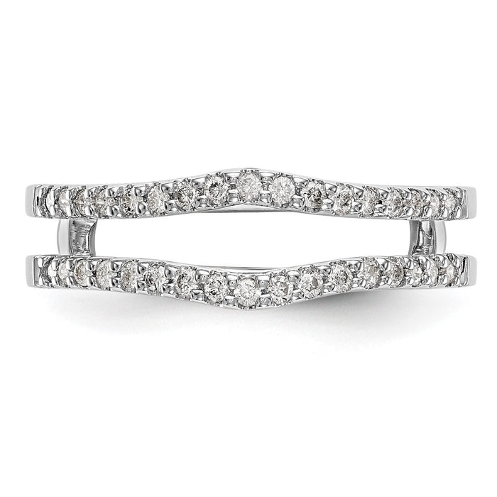 Buy 14K White Gold Diamond Full Ring Guard - 1/4 Carat Luxury Style!-4