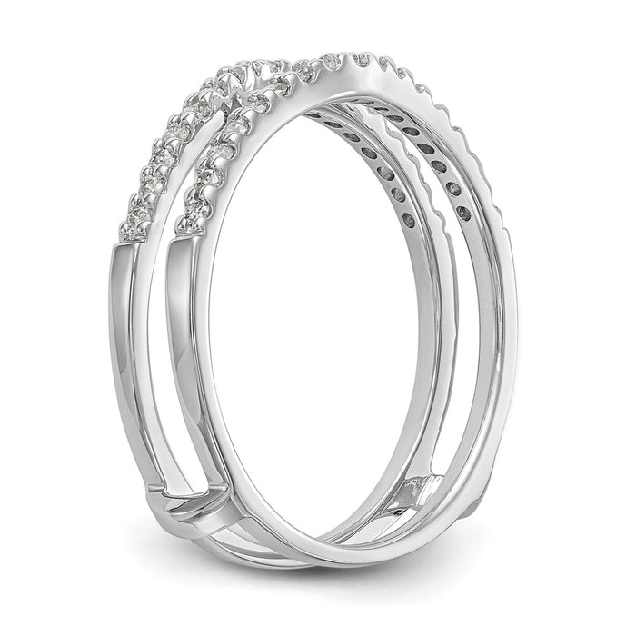 Buy 14K White Gold Diamond Full Ring Guard - 1/4 Carat Luxury Style!-6
