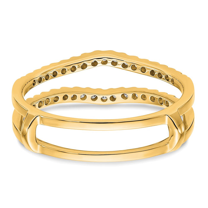 Exclusive 14K Yellow Gold Diamond Enhancer Ring - Stylish & Affordable Luxury-5