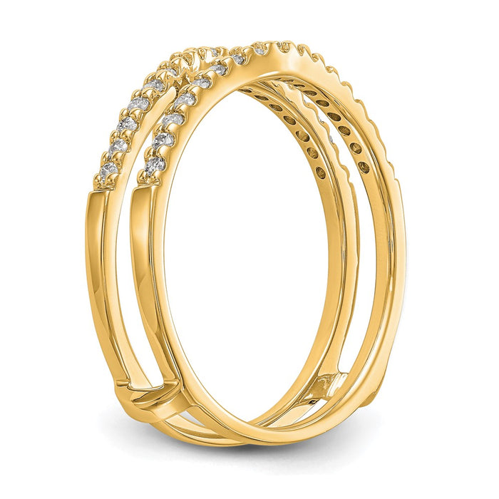 Exclusive 14K Yellow Gold Diamond Enhancer Ring - Stylish & Affordable Luxury-6