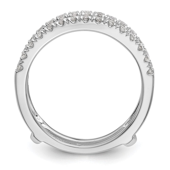 Buy Exclusive 14K White Gold 1/2 Carat Diamond Ring Guard Set - Stylish Value!-2