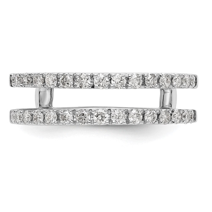 Buy Exclusive 14K White Gold 1/2 Carat Diamond Ring Guard Set - Stylish Value!-4