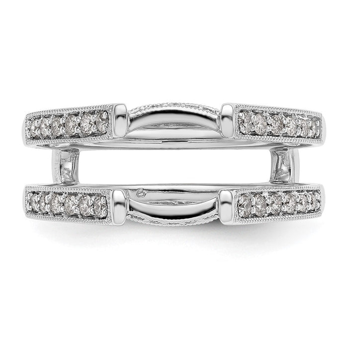 Buy Exclusive 14K White Gold Diamond Ring Guard - 1/3 Carat, Stylish Value!-4