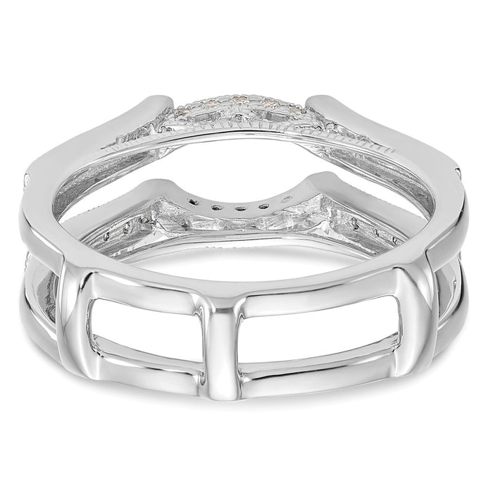 Buy Exclusive 14K White Gold Diamond Ring Guard - 1/3 Carat, Stylish Value!-5
