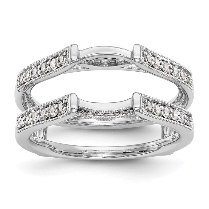 Buy Exclusive 14K White Gold Diamond Ring Guard - 1/3 Carat, Stylish Value!-1