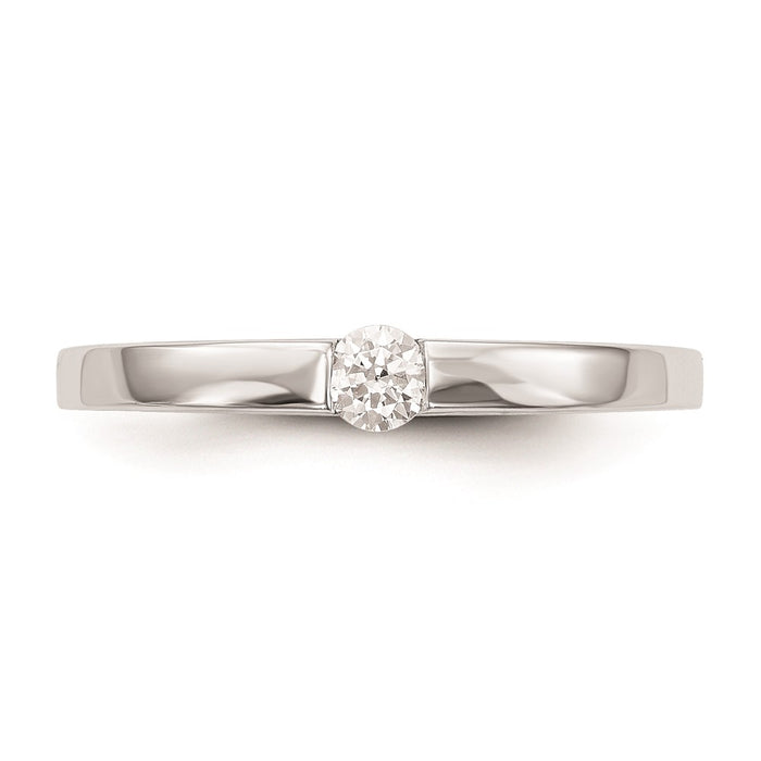 Buy Exclusive 14K White Gold Heart-Shaped Engagement Ring with 1/10 Carat Diamond - Stylish Value-4