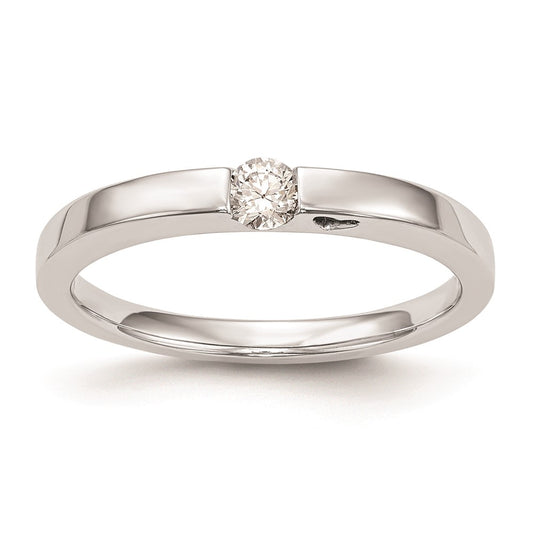 Buy Exclusive 14K White Gold Heart-Shaped Engagement Ring with 1/10 Carat Diamond - Stylish Value